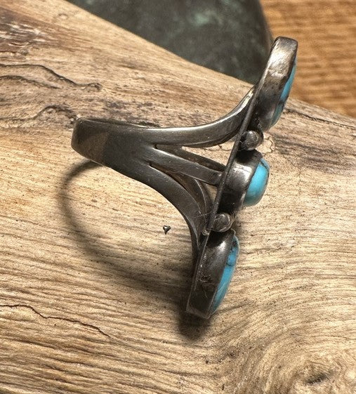 3 Stone Turquoise Ring