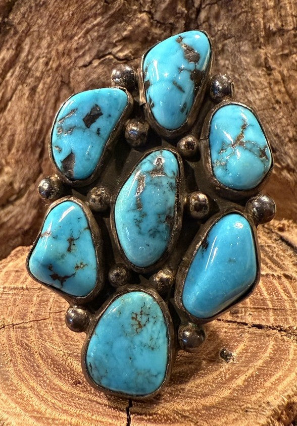 7 Stone Cluster Ring