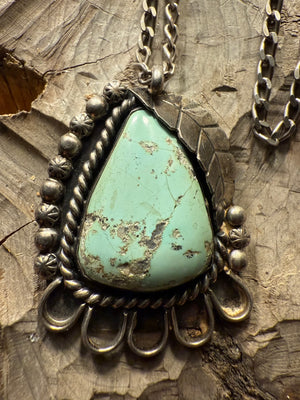 Arrowhead Turquoise Shadowbox Necklace
