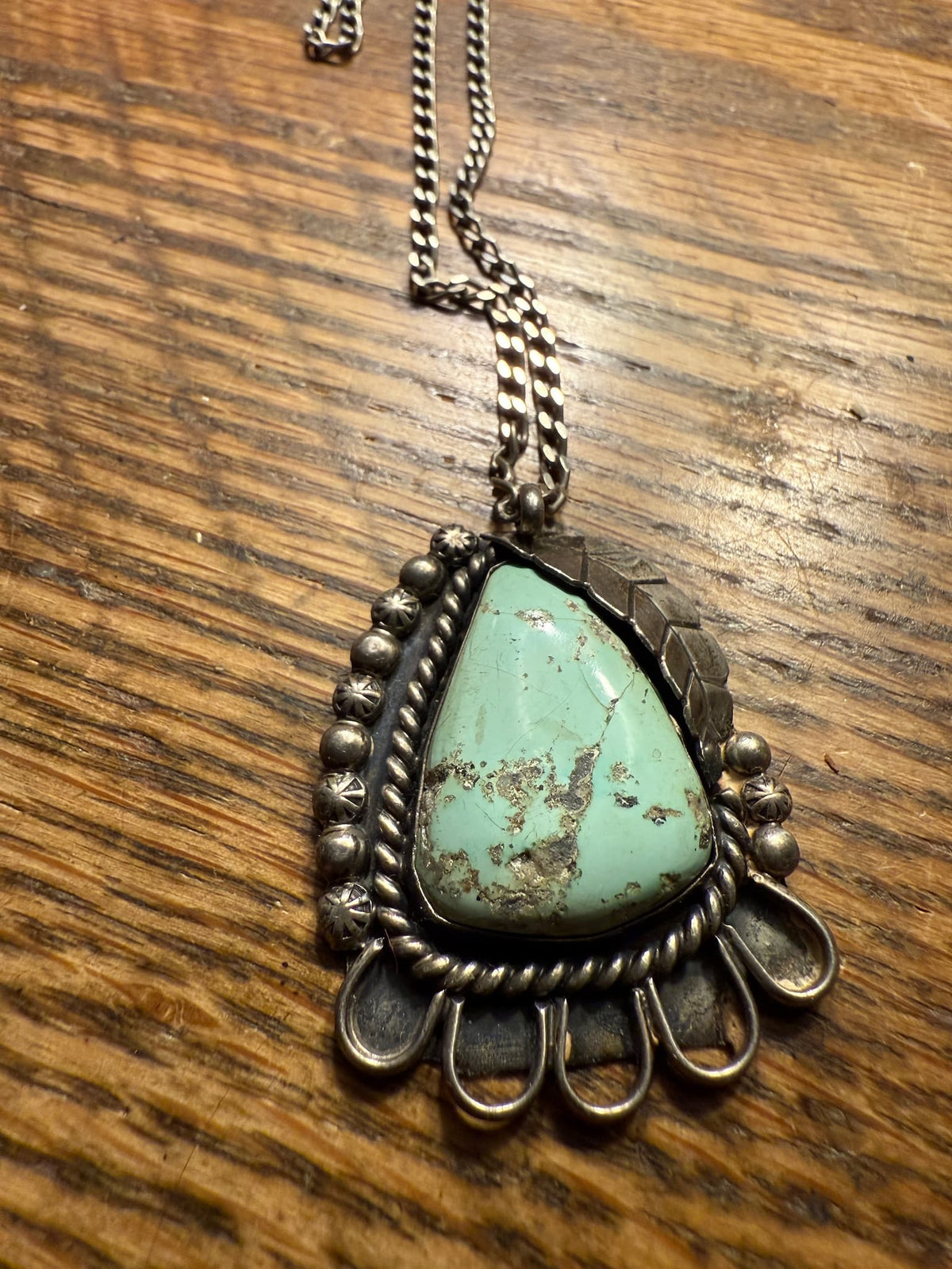 Arrowhead Turquoise Shadowbox Necklace