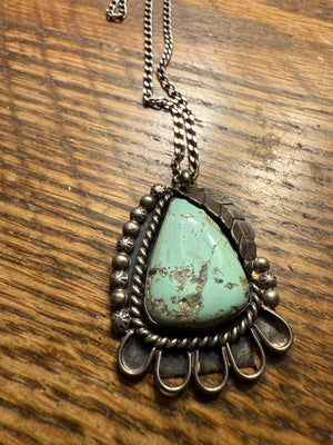 Arrowhead Turquoise Shadowbox Necklace