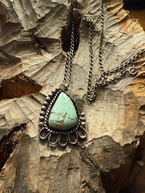 Arrowhead Turquoise Shadowbox Necklace