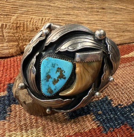 Bear Claw Turquoise Cuff