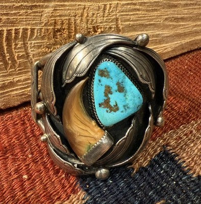 Bear Claw Turquoise Cuff