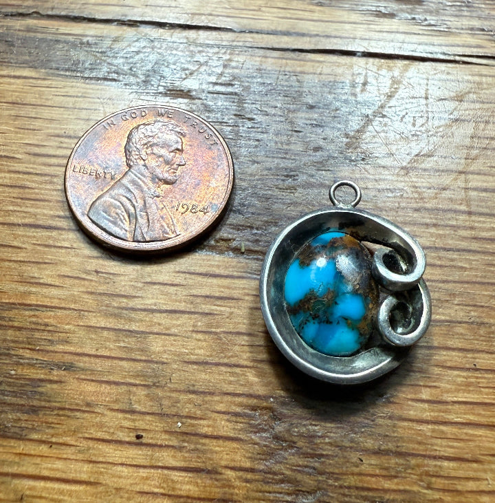 Bisbee Turquoise Pendant