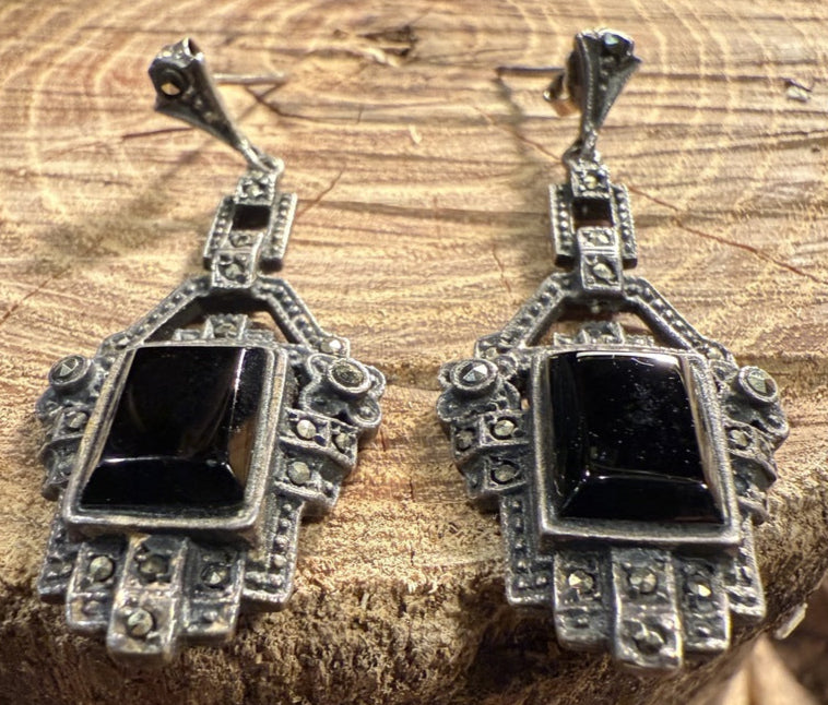 Black Onyx Earrings