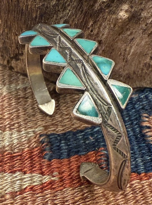 Blue Gem Ingot Bracelet