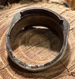 Blue Gem Inlay Ring