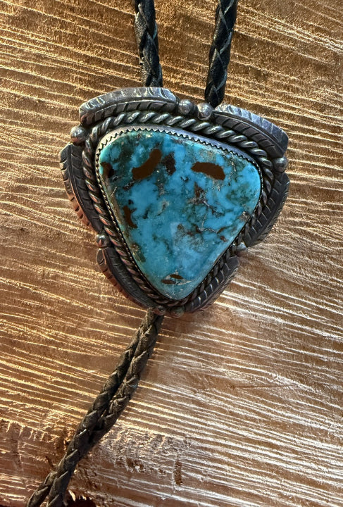 Blue Gem Turquoise Bolo Tie