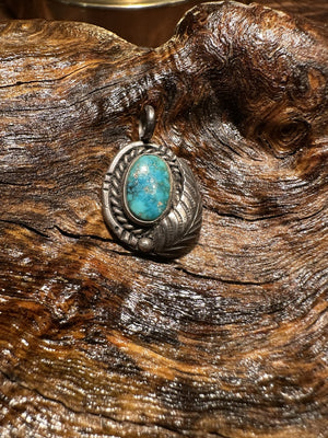 Blue Gem Turquoise Pendant