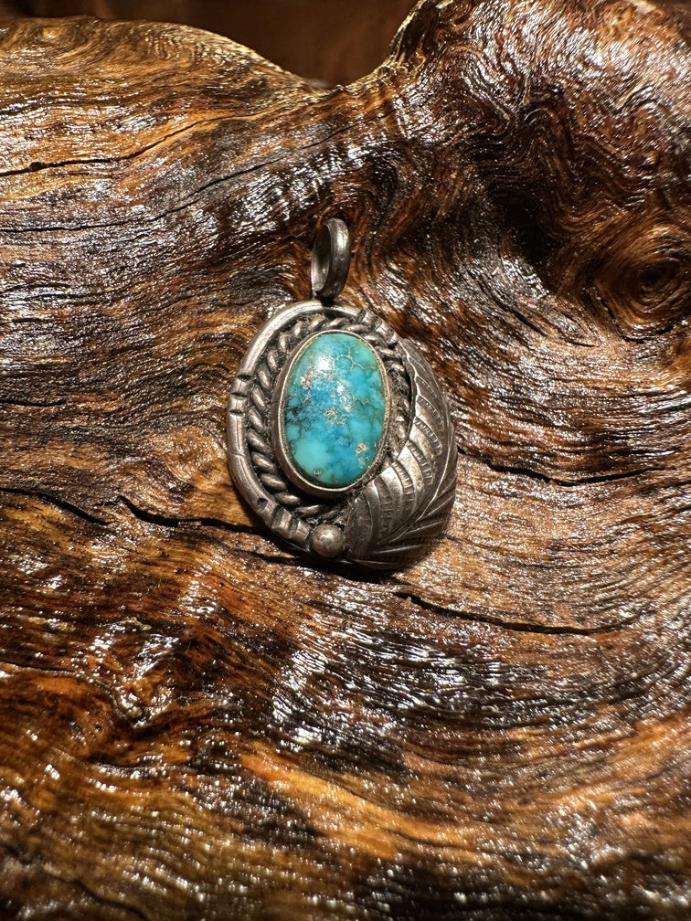 Blue Gem Turquoise Pendant