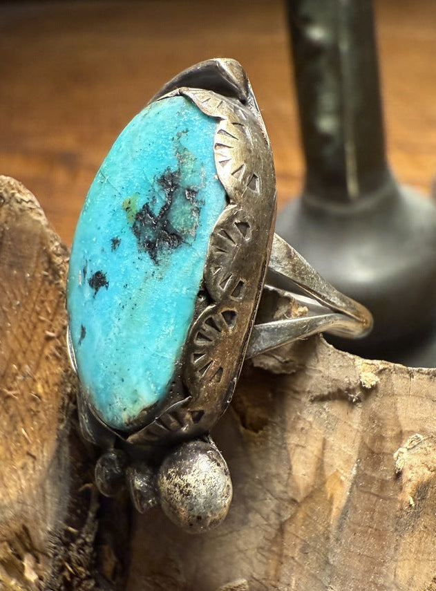 Blue Gem Turquoise Ring