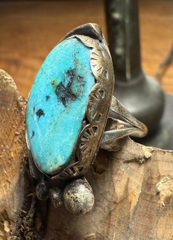 Blue Gem Turquoise Ring