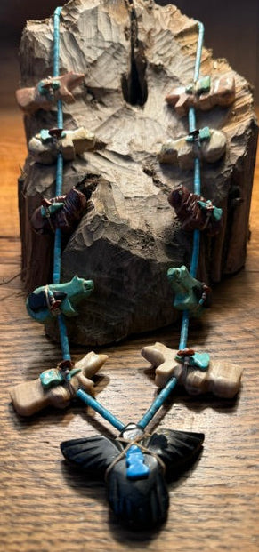 Bundled Zuni Fetish Necklace
