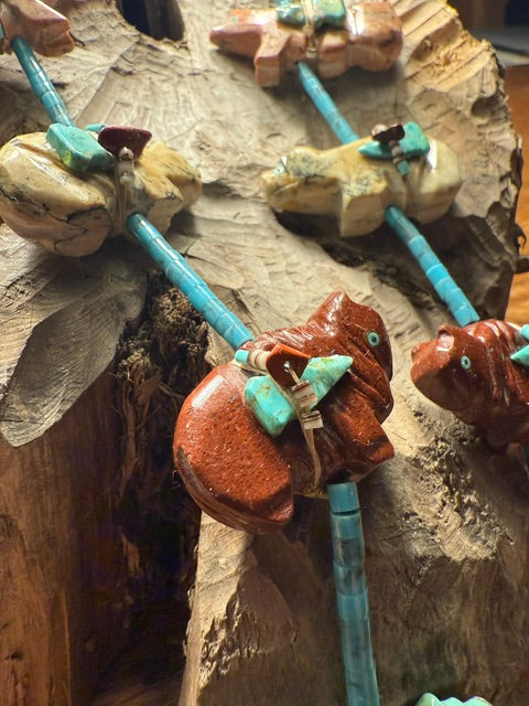 Bundled Zuni Fetish Necklace
