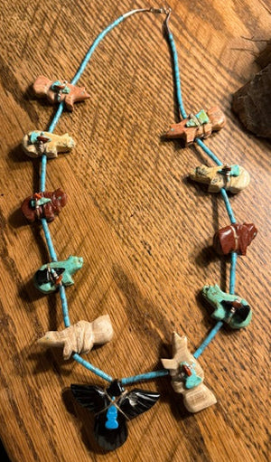Bundled Zuni Fetish Necklace