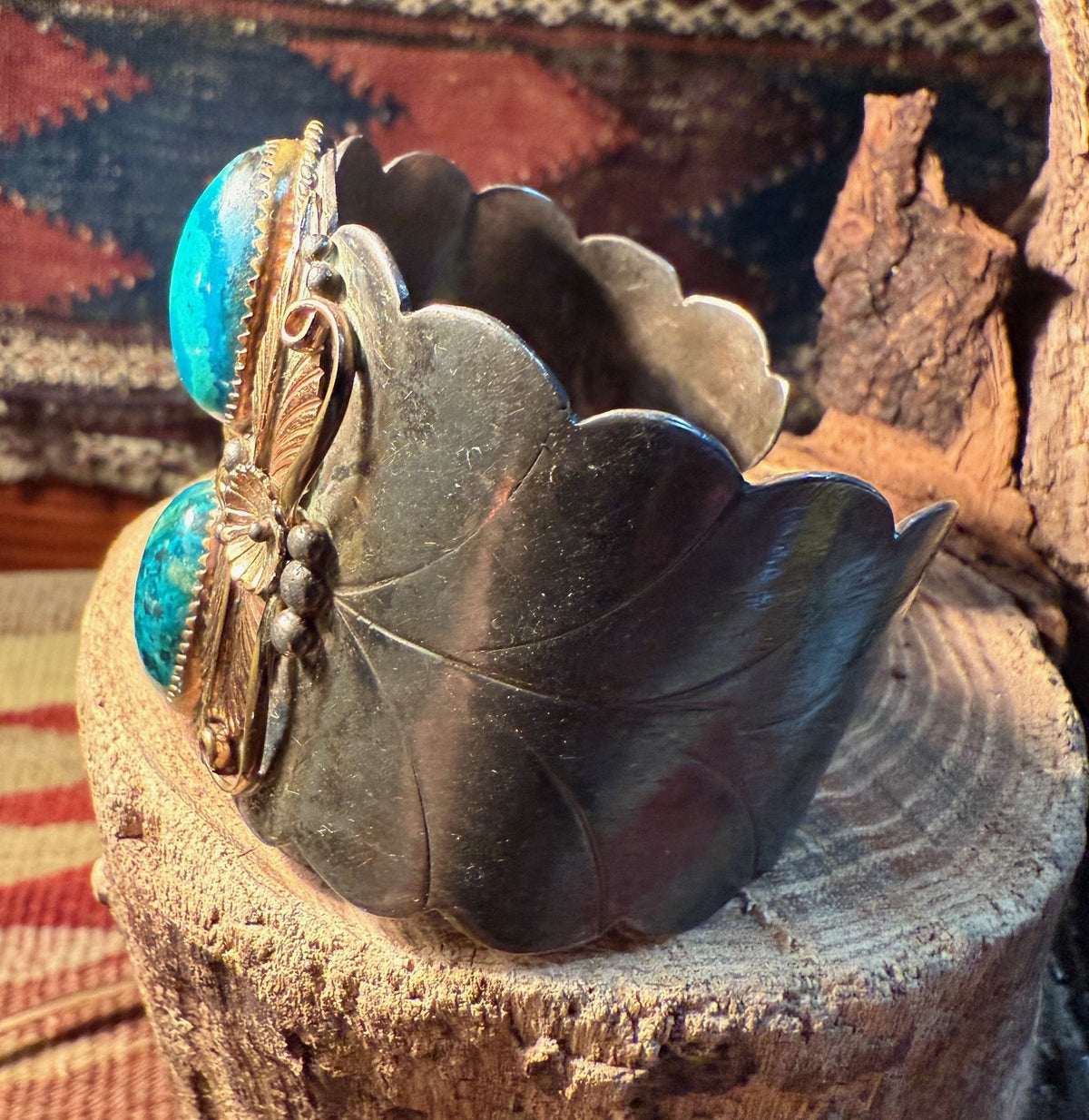 Chrysocolla Turquoise Cuff