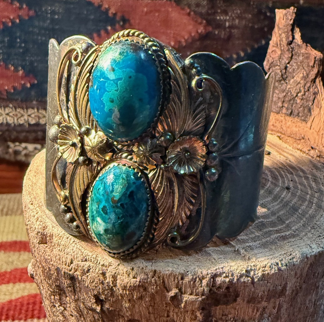 Chrysocolla Turquoise Cuff