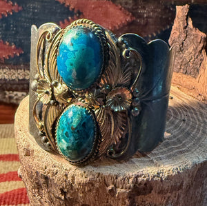 Chrysocolla Turquoise Cuff