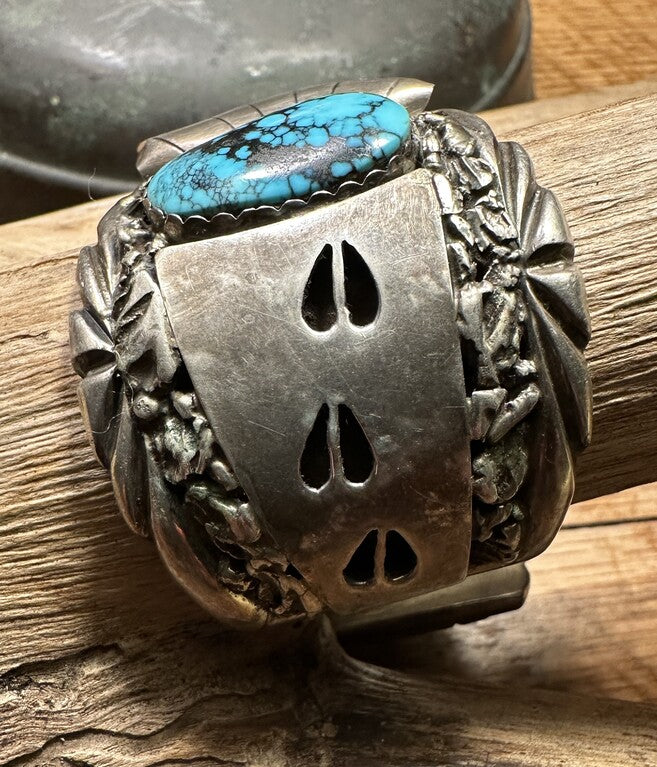 Coin Turquoise Bear Claw Bracelet