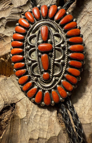 Coral Bolo Tie