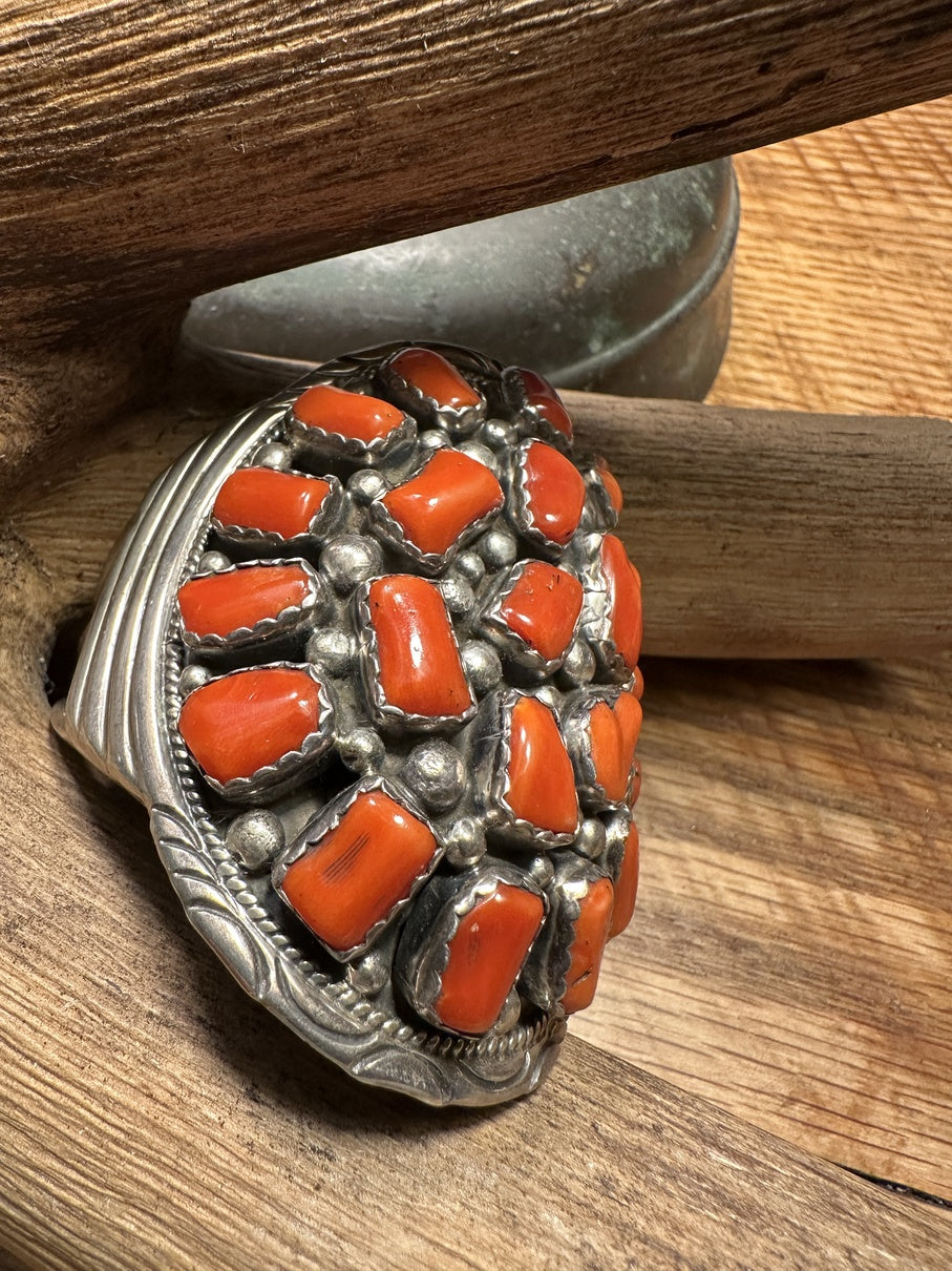 Coral Cuff Bracelet