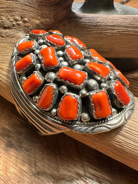Coral Cuff Bracelet