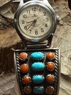 Coral & Turquoise Watch with Band