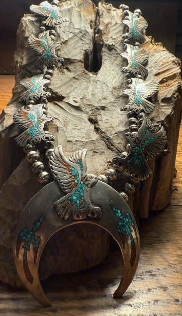 Eagle Chip Inlay Necklace