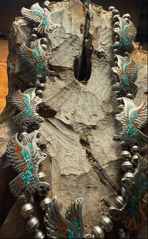 Eagle Chip Inlay Necklace
