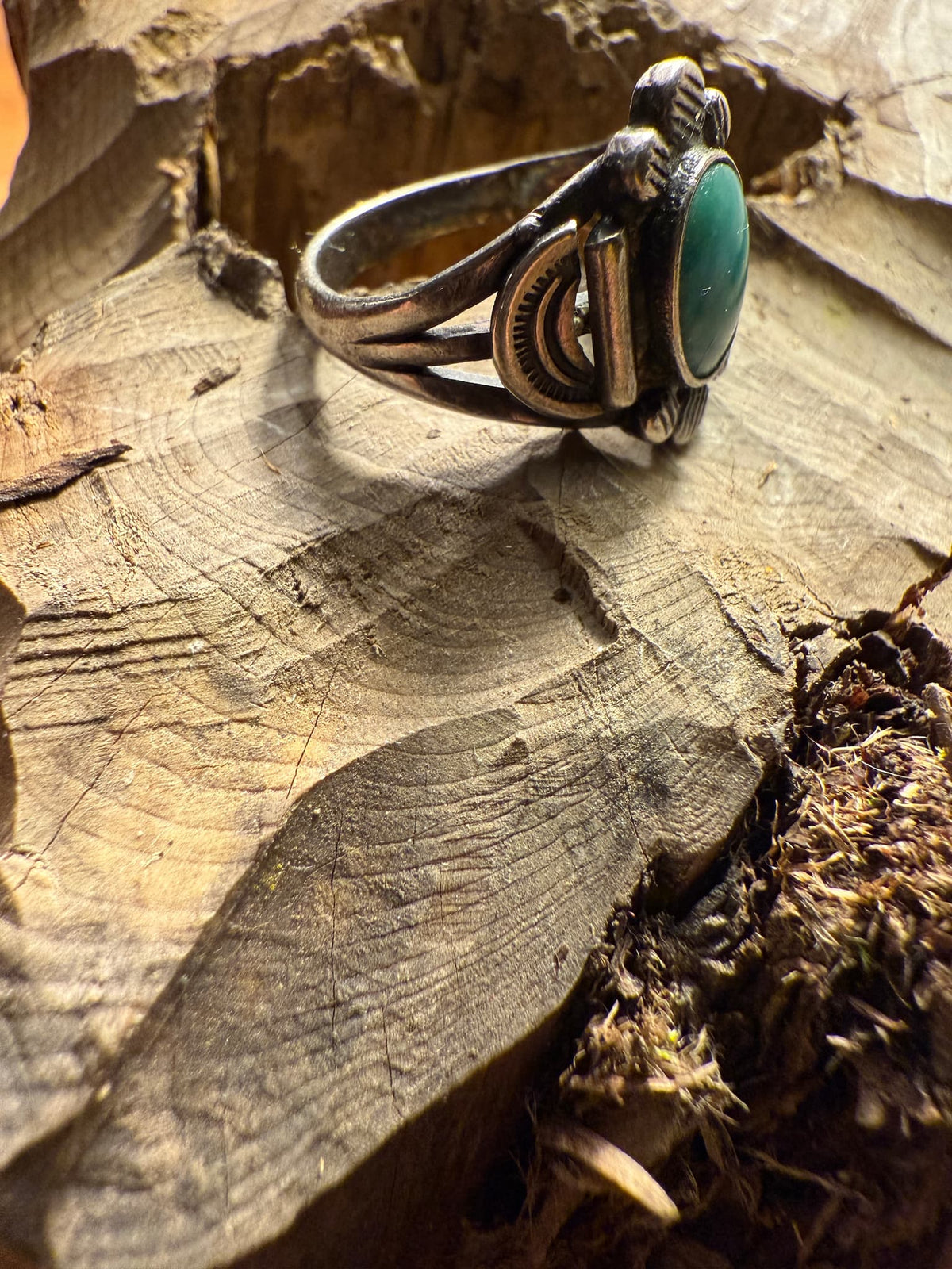 Early Blue Gem Turquoise Ring