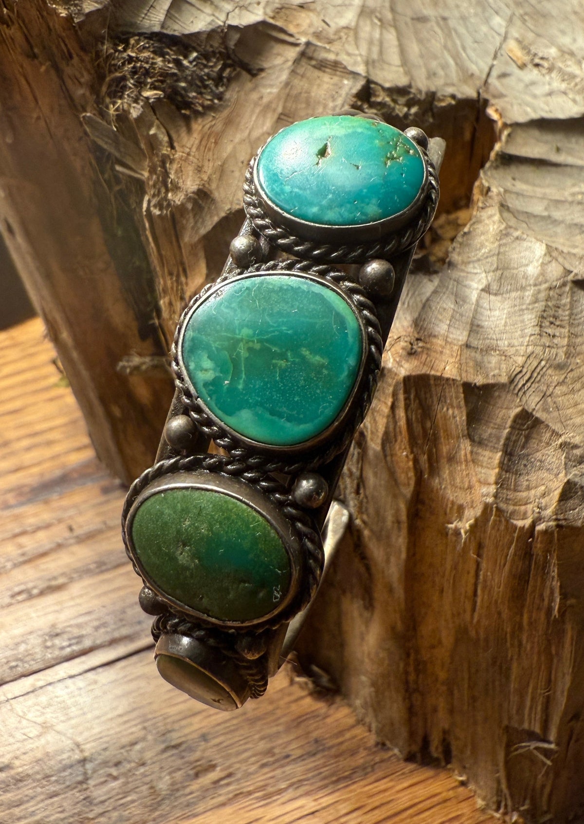 Early Four Stone Turquoise Bracelet