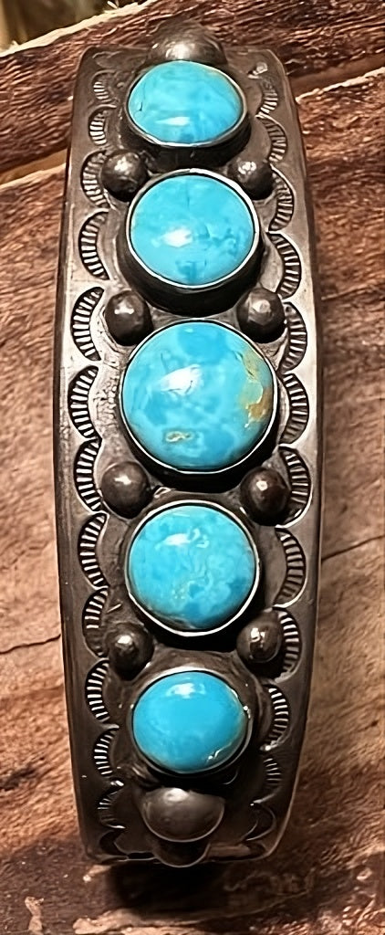 Five Stone Turquoise Bracelet