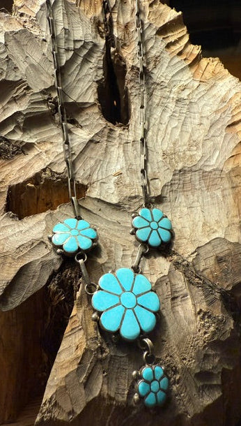 Flower Turquoise Necklace