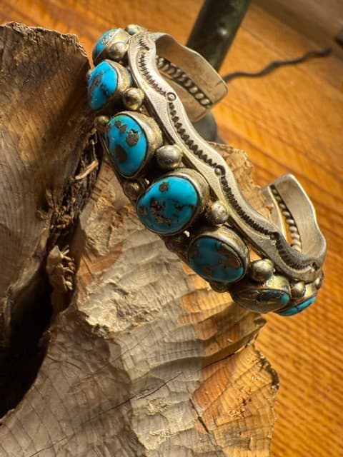 Fred Thompson Morenci Turquoise Cuff