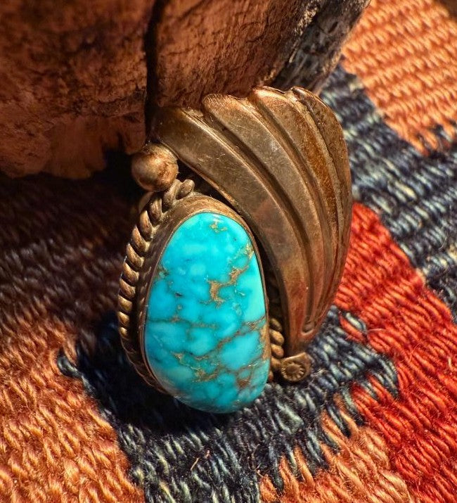 Fred Thomson Morenci Turquoise Ring