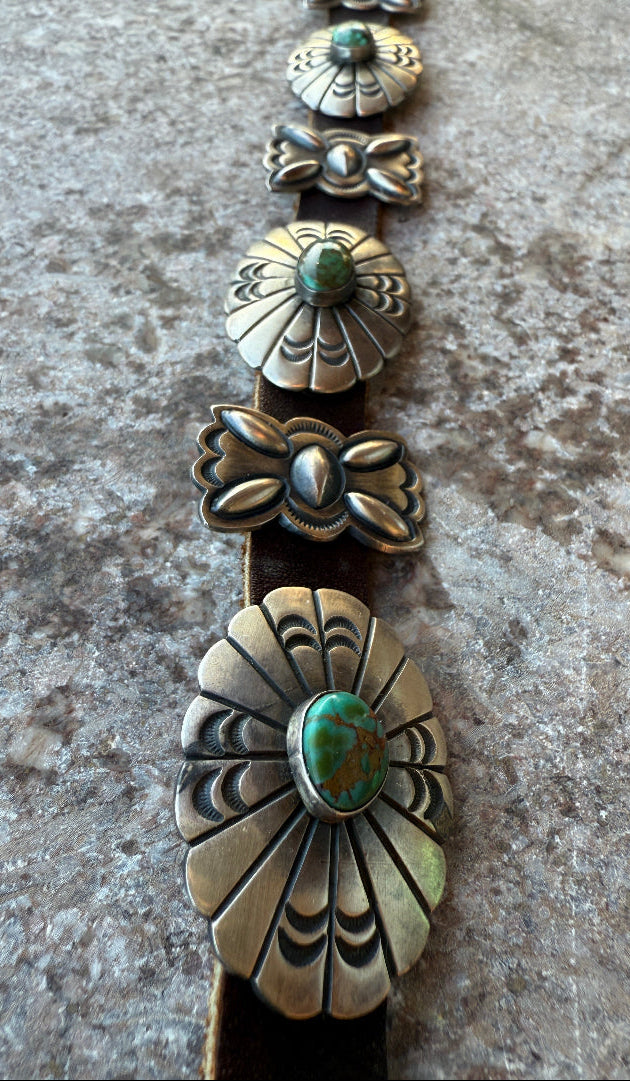 Green Stone Concho Belt