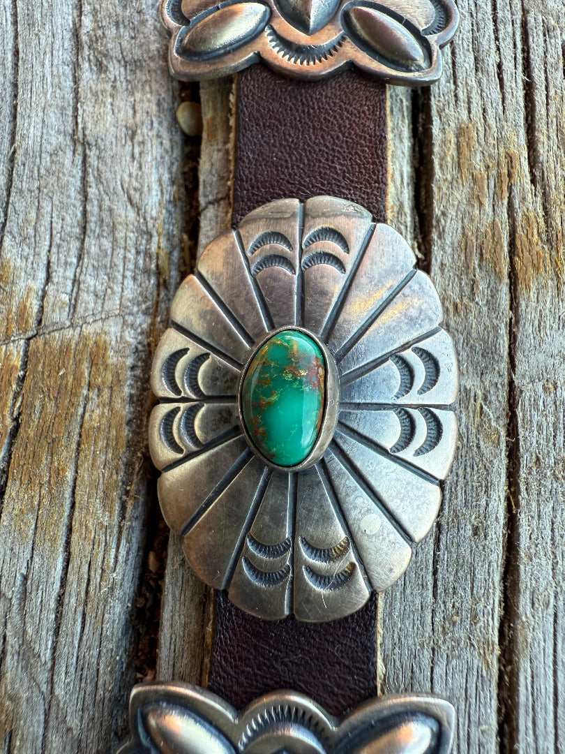 Green Stone Concho Belt