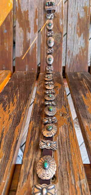 Green Stone Concho Belt