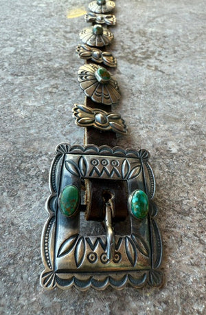 Green Stone Concho Belt