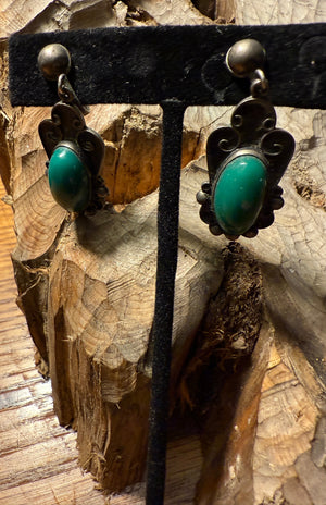 Green Stone Earrings