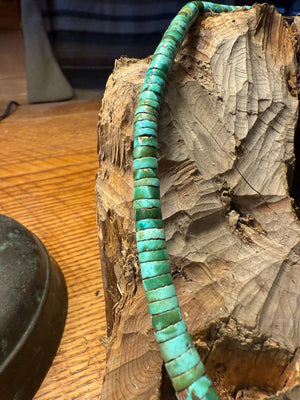 Green Turquoise Heishi Necklace