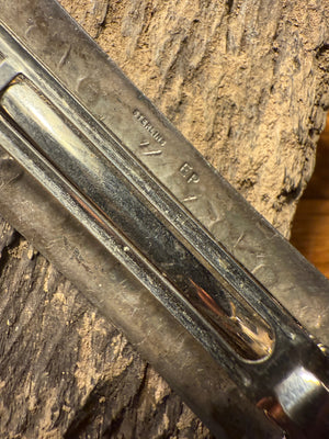 Hand Stamped Silver Barrette