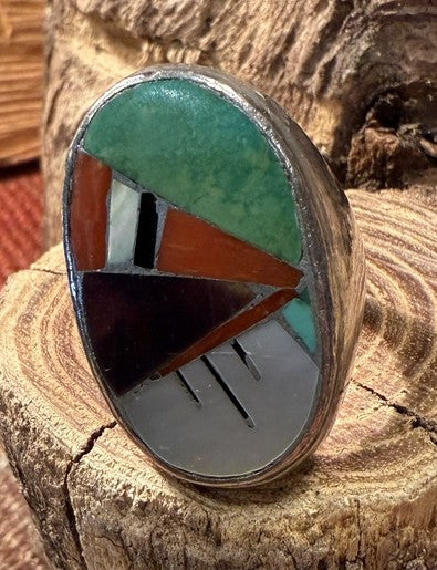 Heavy Silver Inlay Ring