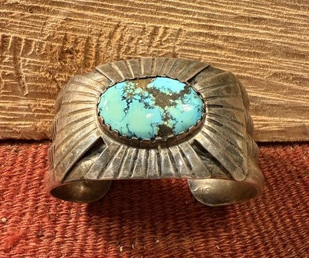 Heavy Turquoise Cuff