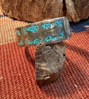 Hinged Turquoise Cuff Mexico