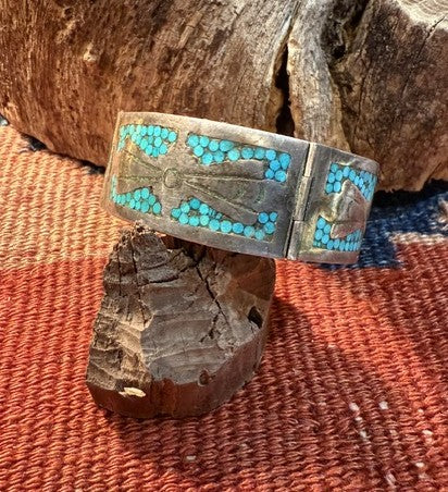 Hinged Turquoise Cuff Mexico