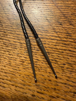 Sterling Silver Bolo Tie With Tan Stone [SG-447]