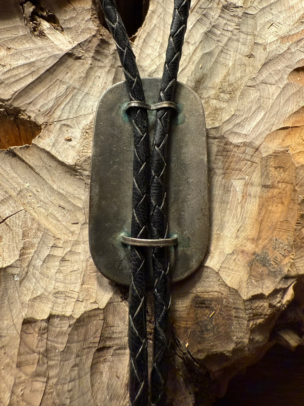 Sterling Silver Bolo Tie With Tan Stone [SG-447]