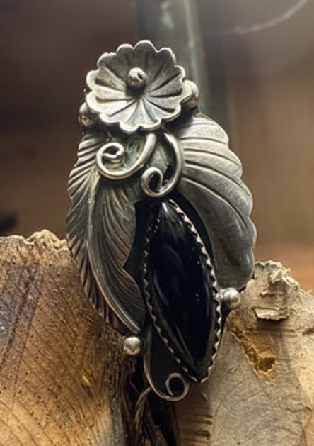 Jet Onyx Ring